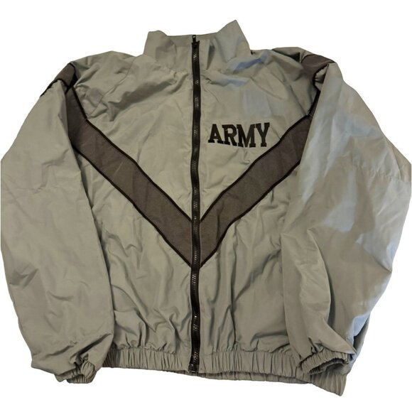 U.S. Army Physical Fitness Jacket Zip-Up Windbreaker Mens - Picture 2 of 6